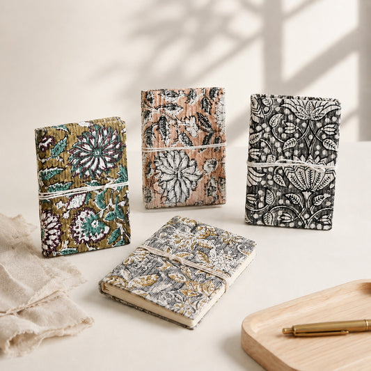 Signature Artisan Notebook Set - Twin Hardcover Journals & Writing Stationery Set