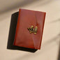 Rustic leather-bound journal with latch – handcrafted, old-world style notebook for writing, sketching, and timeless journaling