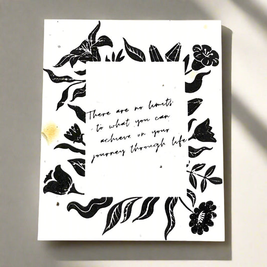 No limit to what you can achieve - Plantable Card