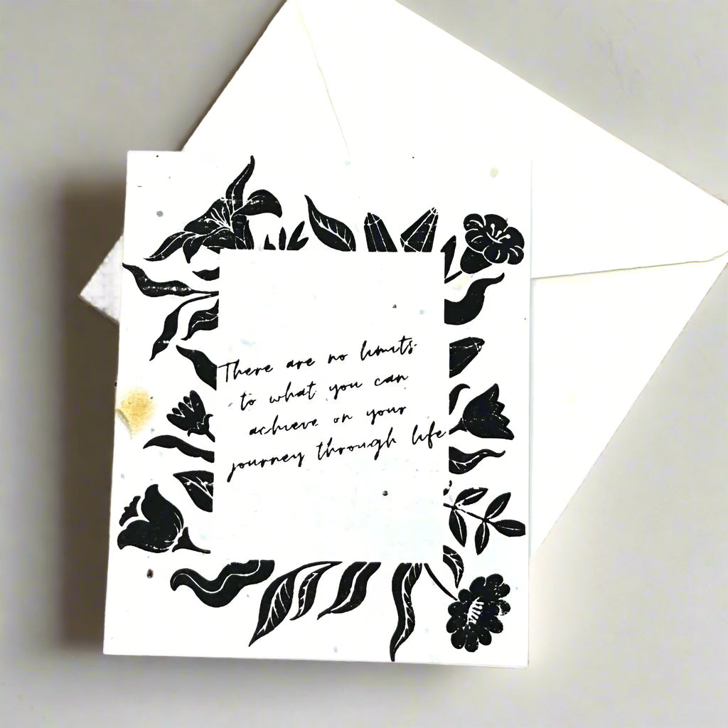 No limit to what you can achieve - Plantable Card