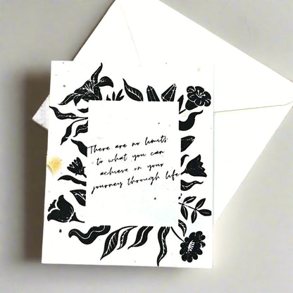 No limit to what you can achieve - Plantable Card