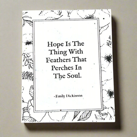 Emily Dickinson, Hope - Style 1