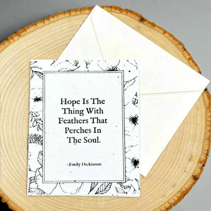Emily Dickinson, Hope - Style 1