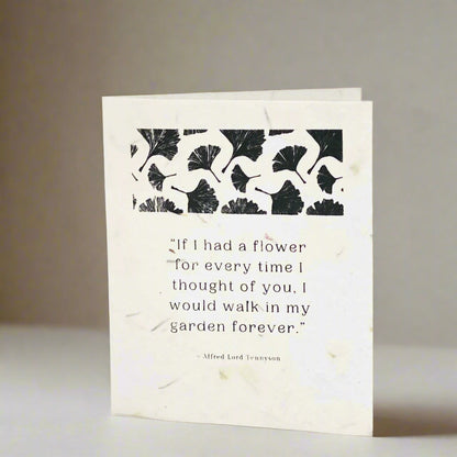 Alfred Lord Tennyson Seed Paper Greeting Card