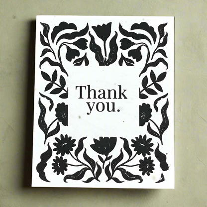 Thank You, Flowers Pattern