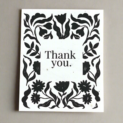 Thank You, Flowers Pattern