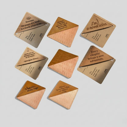 Square Leather Bookmarks