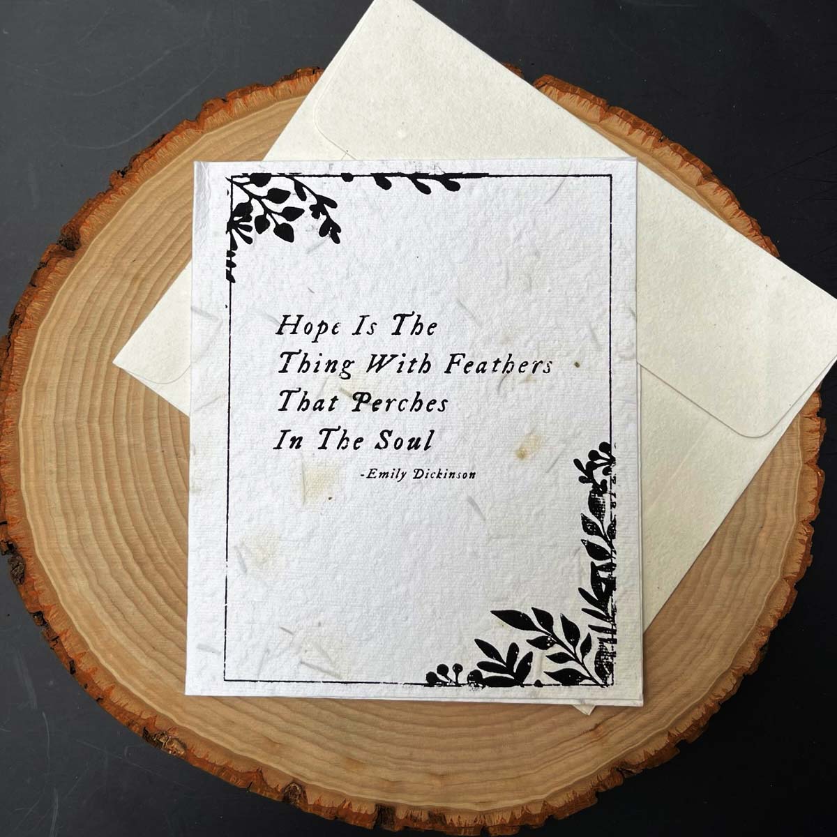 Seed Paper Plantable Card - Emily Dickinson