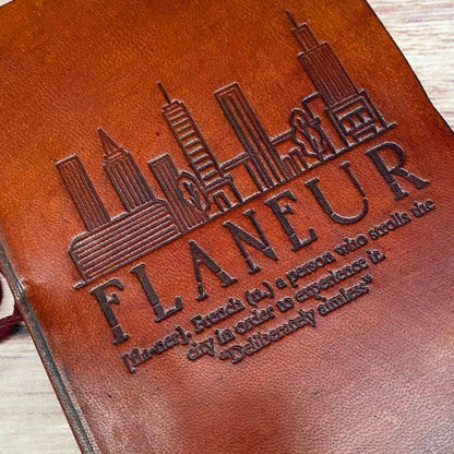 Soothi Quote-embossed leather artist journal – a soulful space for watercolor paintings and personal musings