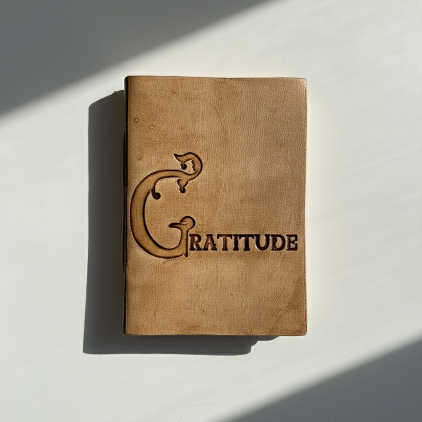 Gratitude_Pocket Leather Journal
