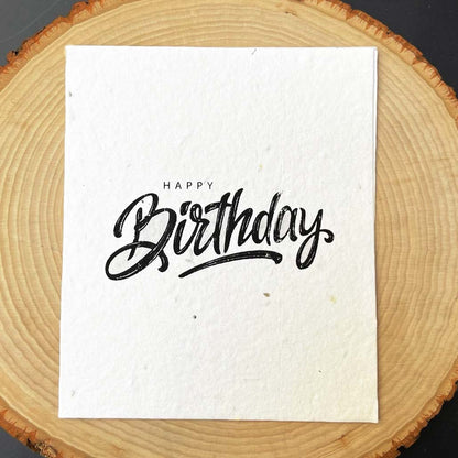 Happy Birthday Plantable Card