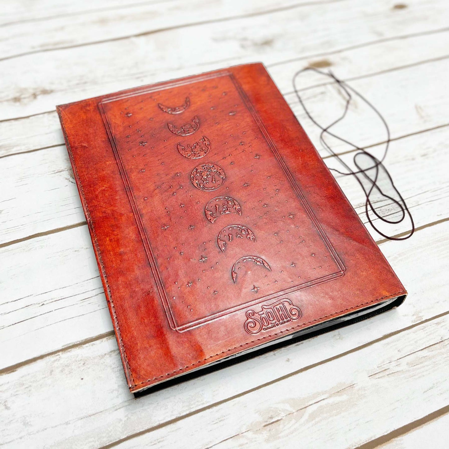 Mystic Tarot: 10x13 Leather Journal