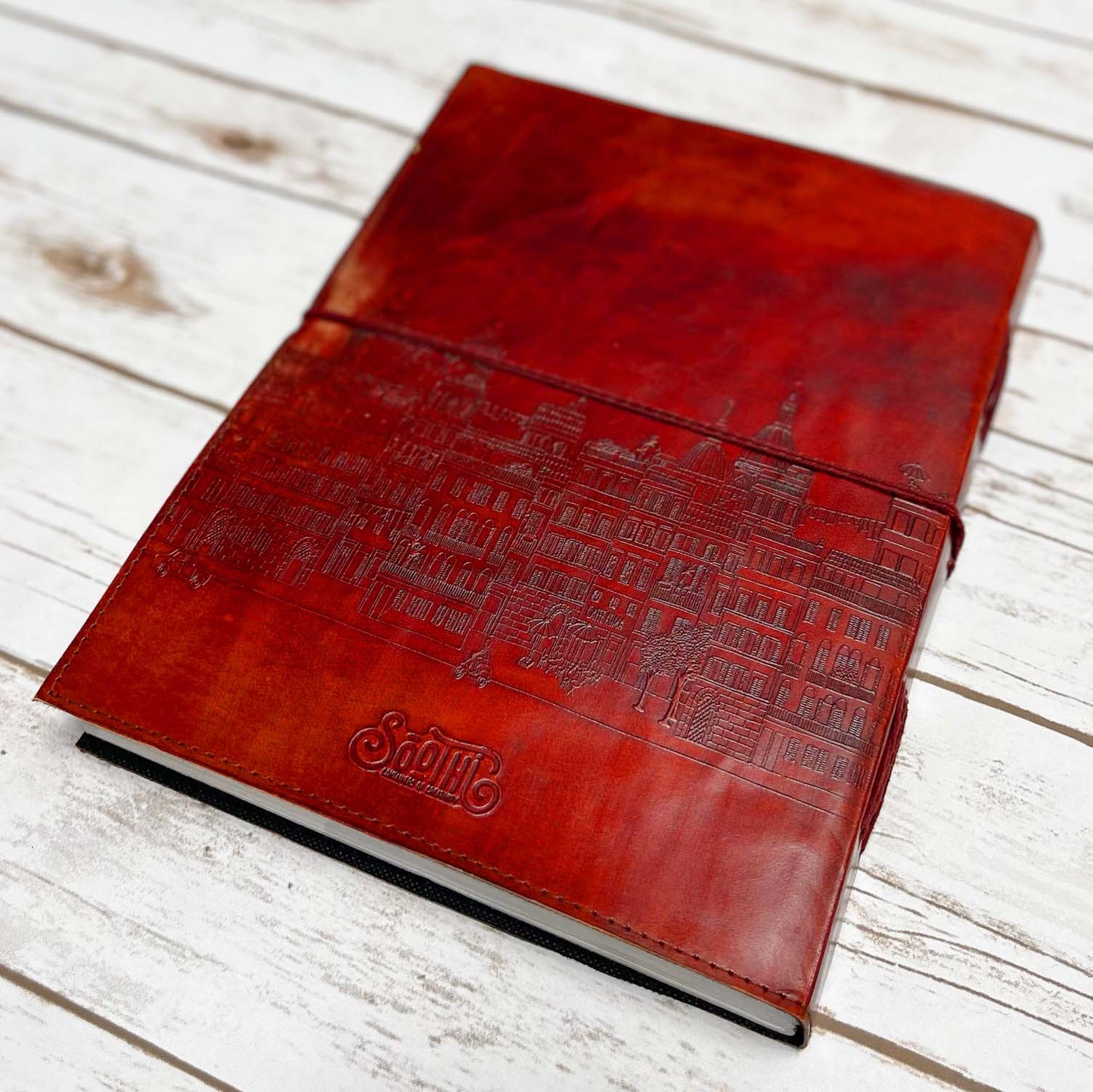 European Adventure: 10x13 Leather Journal