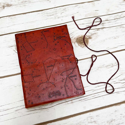 Soothi Quote-embossed leather artist journal – a soulful space for watercolor paintings and personal musings