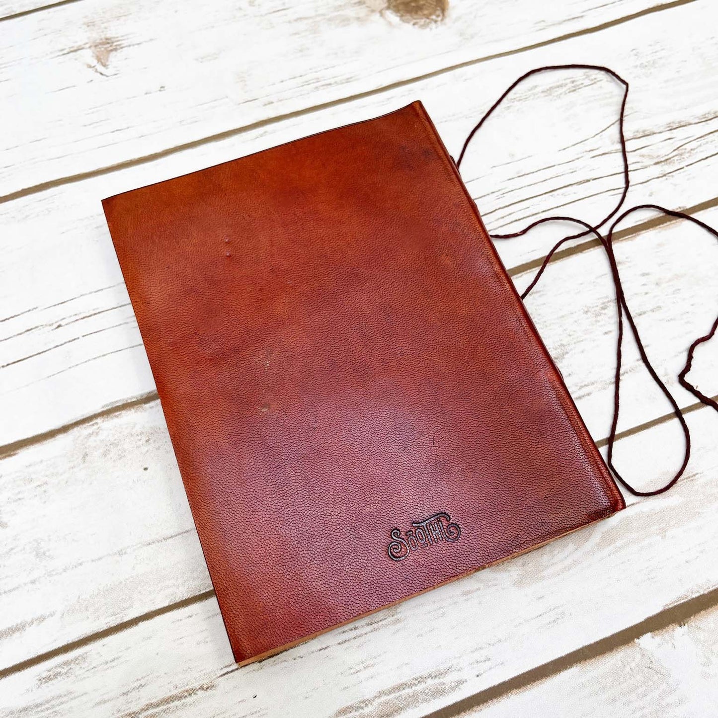 The Future Belongs Eleanor Roosevelt Quote Leather Journal - 8x6 Size