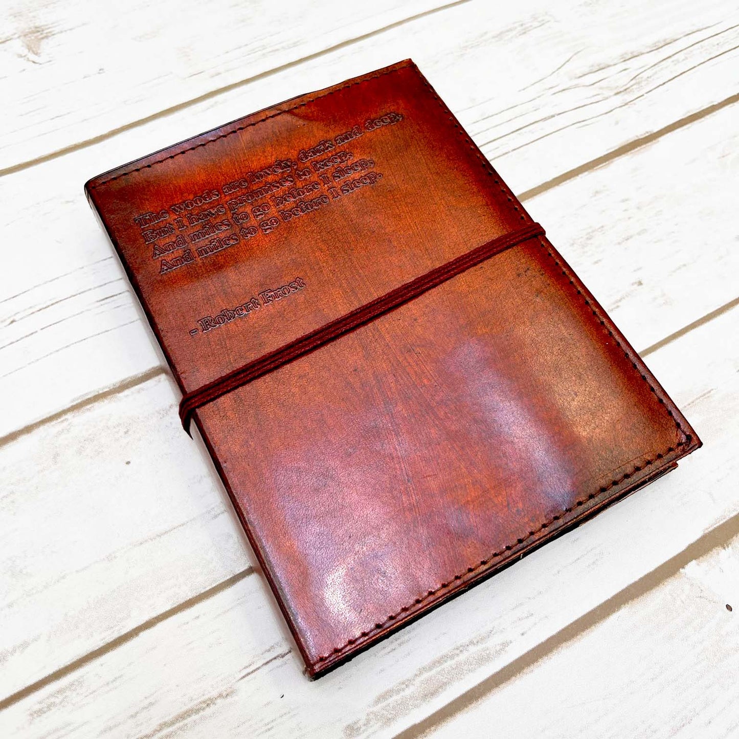 Robert Frost Refillable Leather Journal