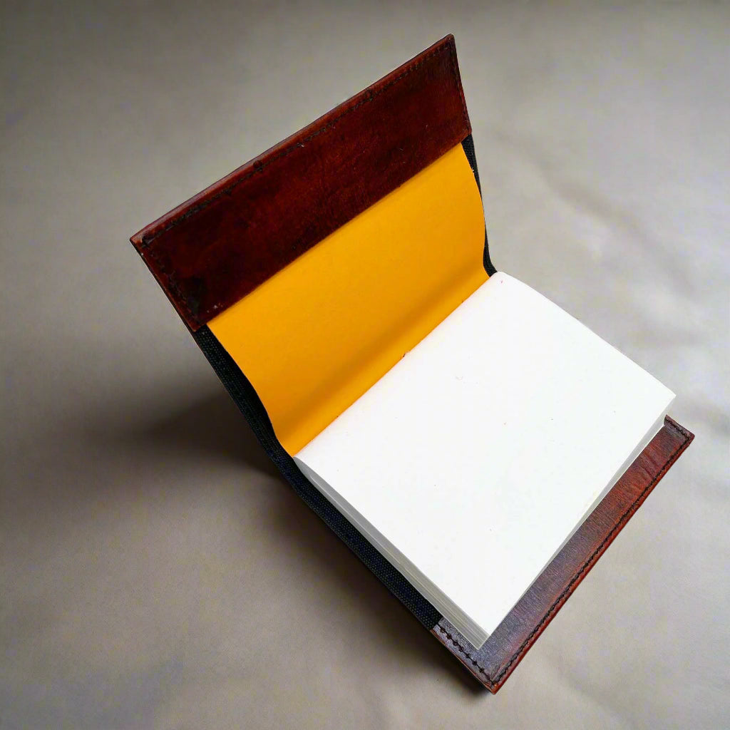 Eco-friendly leather journal with embossed quote – artisan-crafted for creative expression and soulful reflection
