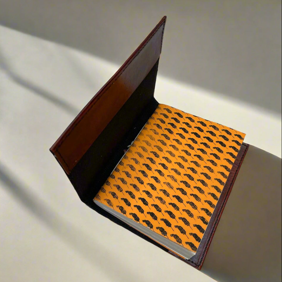 Eco-friendly leather journal with embossed quote – artisan-crafted for creative expression and soulful reflection