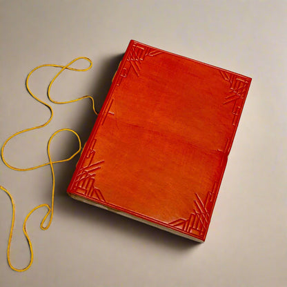 Make-it-yours leather journal – custom front embossing for gifts, branding, or personal expression