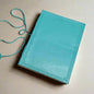Bespoke leather journal – front cover customization available for logos, symbols, and special messages