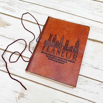 Soothi Quote-embossed leather artist journal – a soulful space for watercolor paintings and personal musings