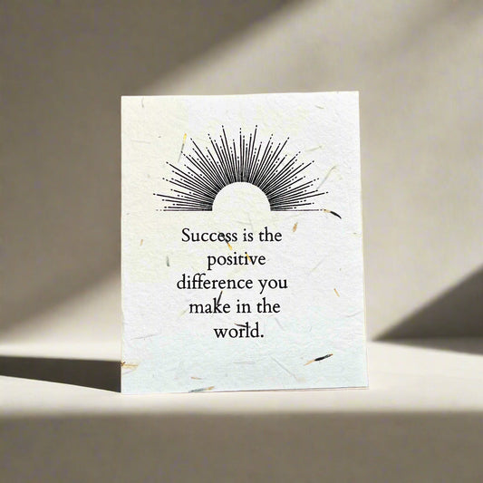 Success is the positive difference