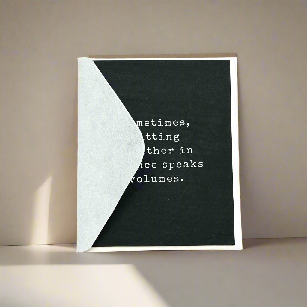 Sitting in Silence, Card