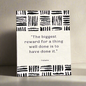 Things Well Done, Card