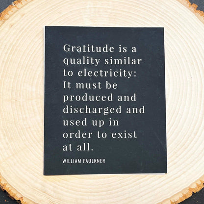 Thank You- William Faulkner, Card