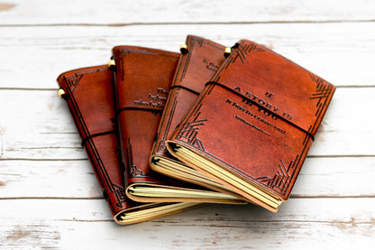 Travel-size leather journal – compact, lightweight, and perfect for on-the-go writing, sketching, and capturing moments wherever you roam