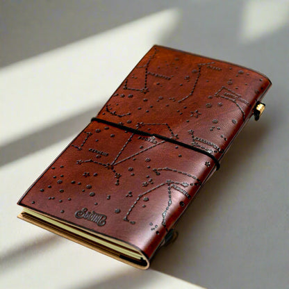 Travel-size leather journal – compact, lightweight, and perfect for on-the-go writing, sketching, and capturing moments wherever you roam
