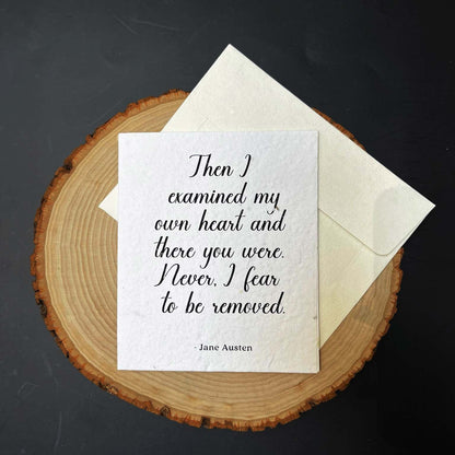 Jane Austen, Examined My Own Heart
