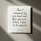 Jane Austen, Examined My Own Heart