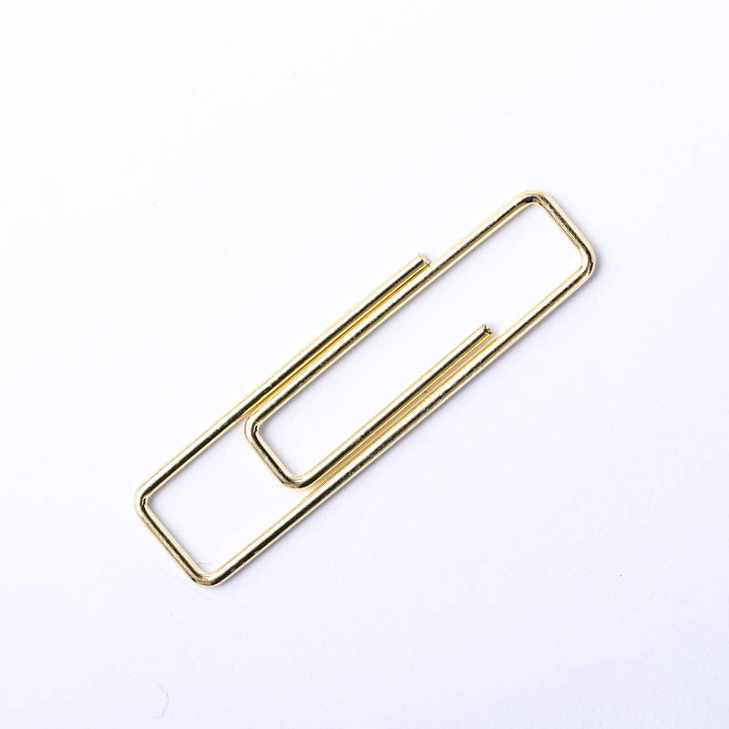 Stylish Gold Paper Clips - Unique Geometric & Decorative Designs (20 PCS)