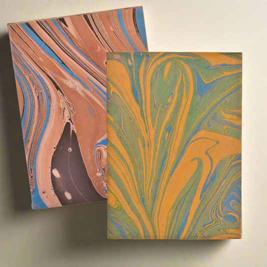 Pre-Order: Unique Marbled Leather Journal - Handcrafted 5x7 with Tree-Free Paper