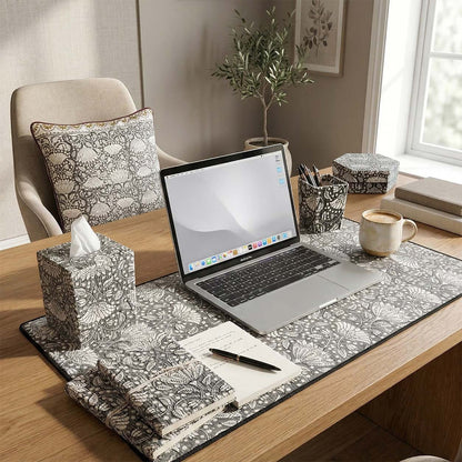 Onyx Bloom: Office-in-a-Box Decor Set