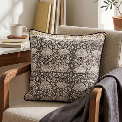 Artisan Accent Pillow Cover - Decorative Cotton Cushion  Cover (20x20) for Office Chair