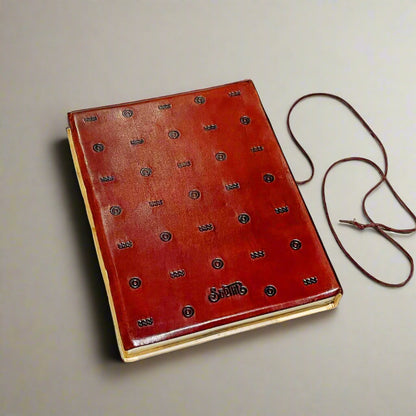 Handcrafted leather journal with Lord Byron's inspirational quote – made for journaling, writing prompts, and sketching on the go