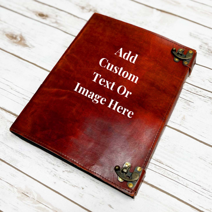 CUSTOM Printed Handmade Leather Journal