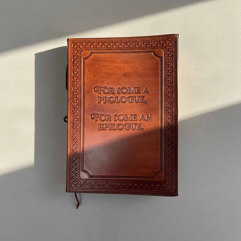 Prologue Epilogue Leather Journal
