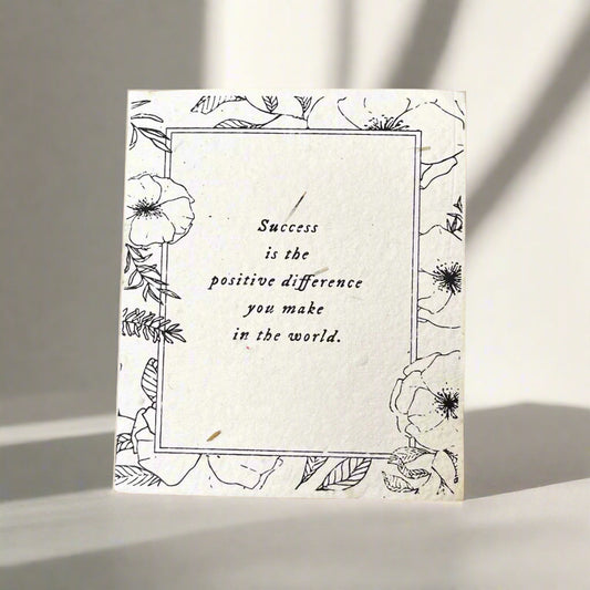 Success - Plantable Card