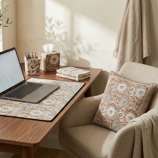 Terracotta Petal: Office-in-a-Box Decor Set