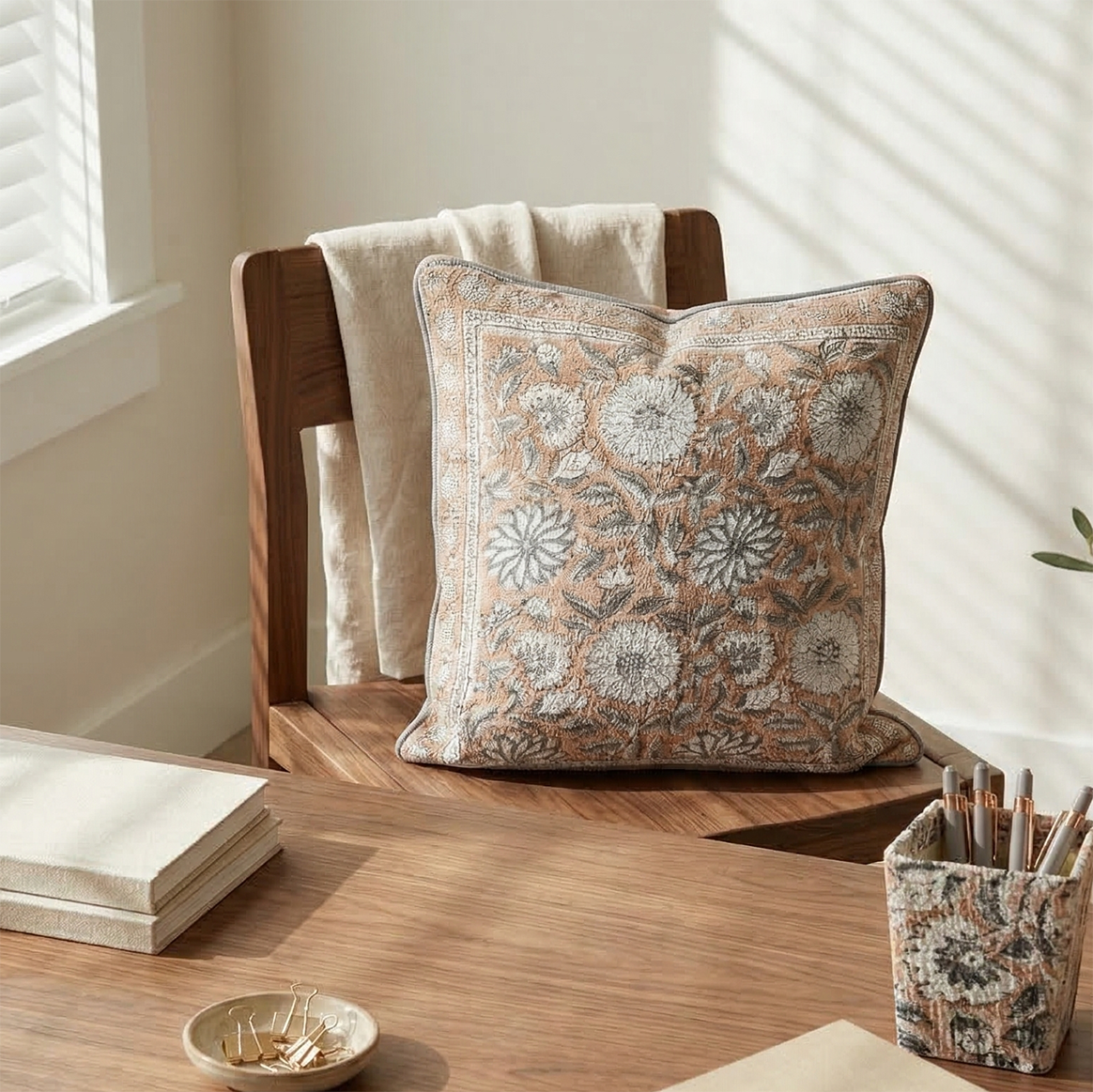 Terracotta Petal: Office-in-a-Box Decor Set