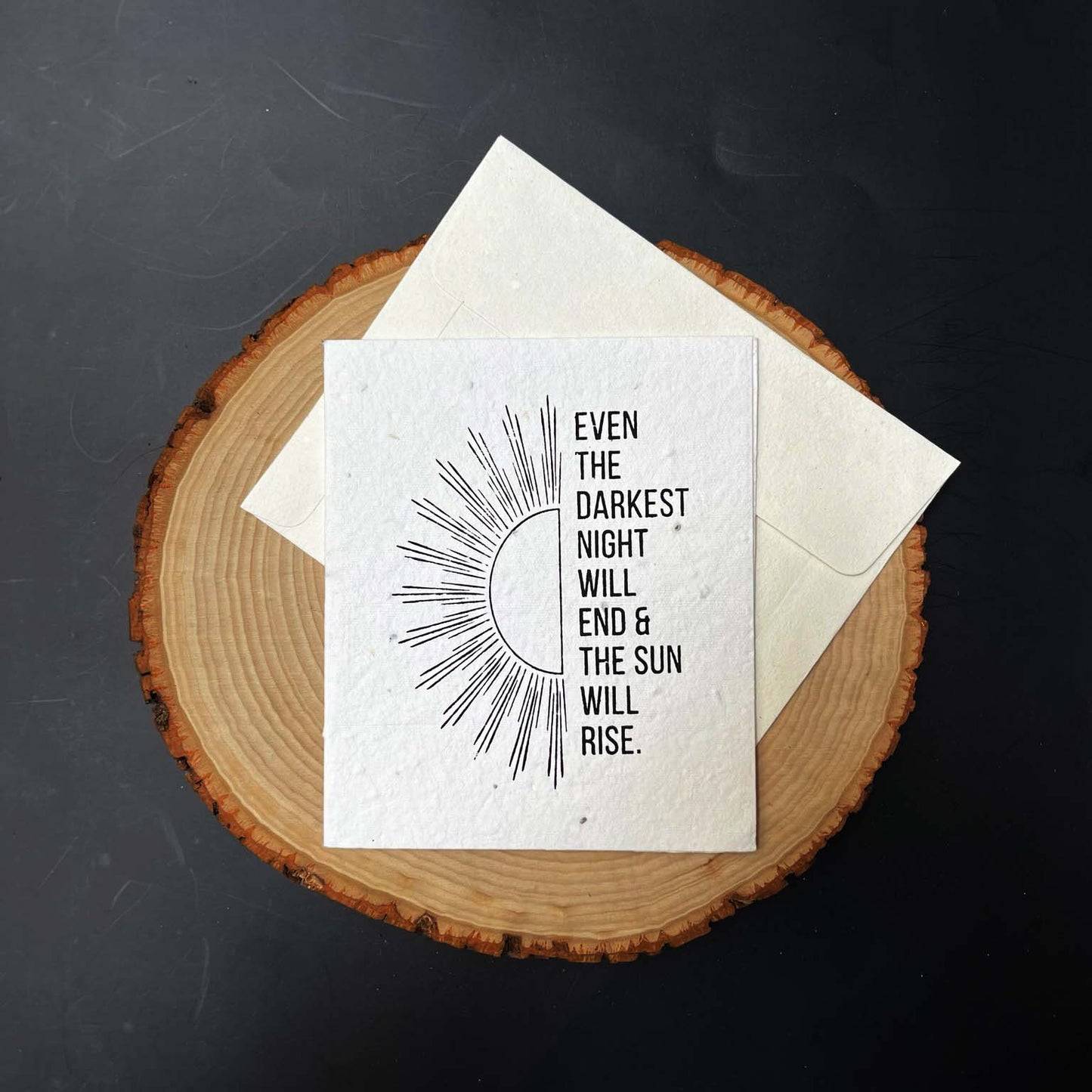 Seed Paper Plantable Card - The Sun Will Rise