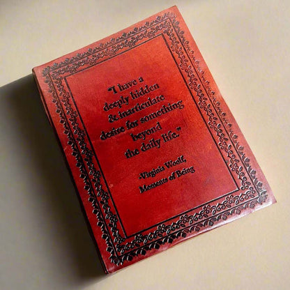 Elegant journal with embossed floral border - a touch of classic sophistication to its design great for nature journaling and illustration