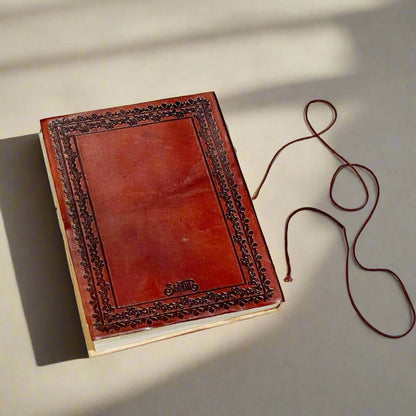 Elegant journal with embossed floral border - a touch of classic sophistication to its design great for nature journaling and illustration