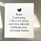 You Smiled - Plantable Card