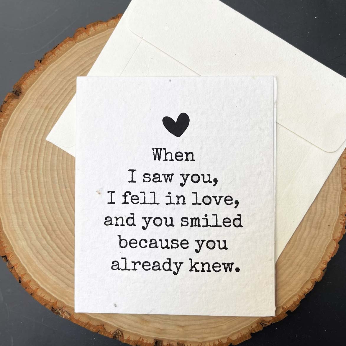 You Smiled Greeting Seed Paper Cards