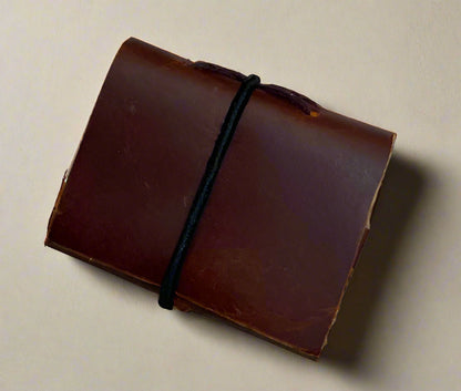 Mini leather journal – compact and stylish notebook for quick notes and everyday lists