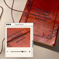 Artisan reddish brown leather diary with motivational quote – thoughtful gift to record thoughts, set goals, or simply affirm self-worth